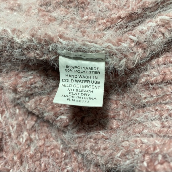 Anthropologie Raga Textured Blush Knit Sweater Sz-Medium - Picture 6 of 6